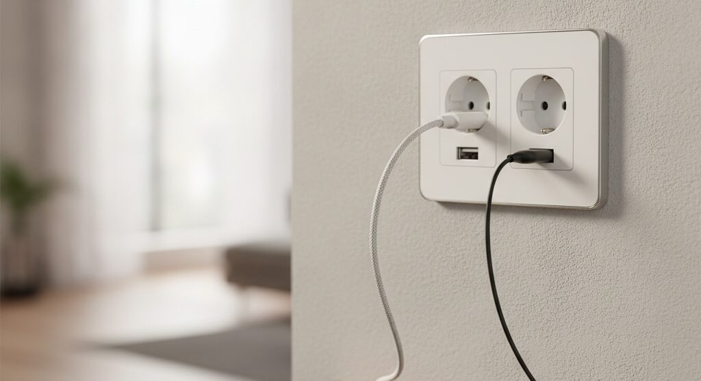 Voordelen van USB-stopcontacten in een moderne woning. Voordelen van USB-stopcontacten in een moderne woning.