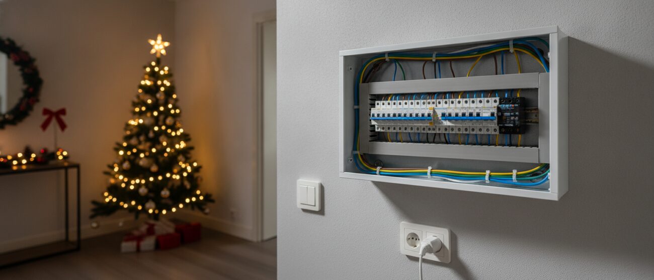 Groepenkast storing kerst Groepenkast storing kerst