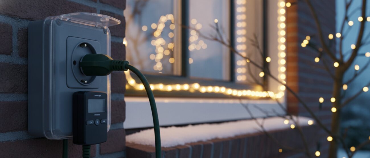 Kerstverlichting installeren Kerstverlichting installeren