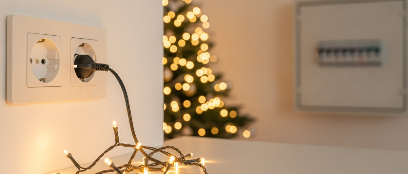 Stoppen slaan door kerstverlichting Stoppen slaan door kerstverlichting