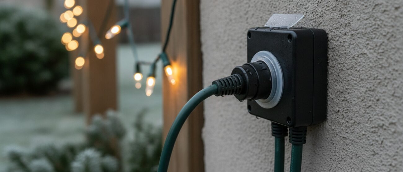 Waterdichte aansluiting kerstverlichting Waterdichte aansluiting kerstverlichting
