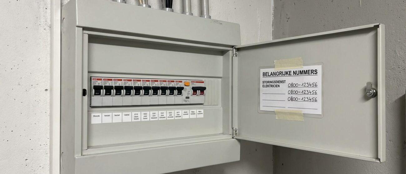 Advies: hou storingsnummers van elektriciens altijd bij de hand.