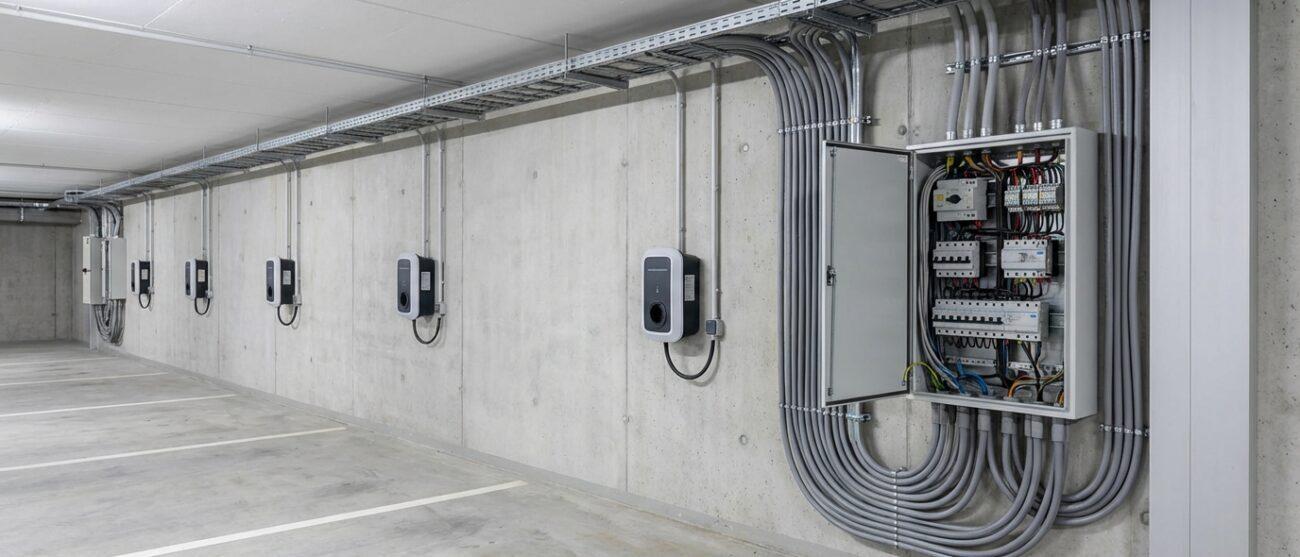 10 tips voor het plaatsen van laadpalen in een parkeergarage.