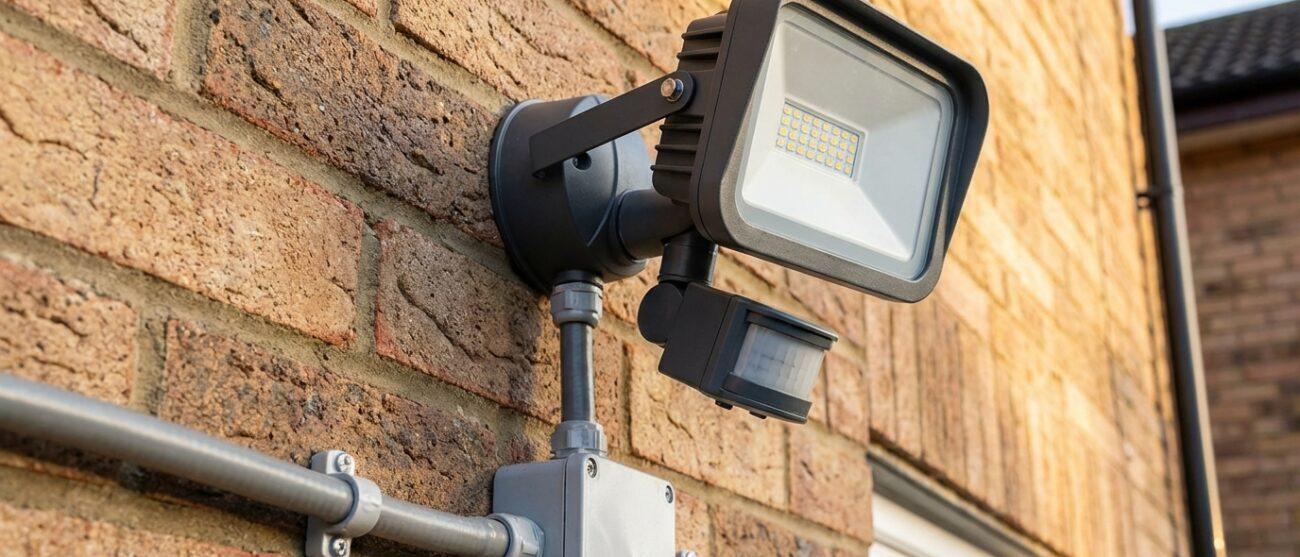 Dit is buitenverlichting met sensor installeren voor veiligheid
