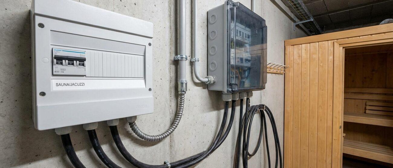 Hoe werkt het aansluiten van krachtstroom voor een sauna of jacuzzi?