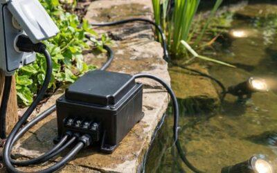 Hoe werkt het aansluiten van verlichting bij een vijver of fontein?