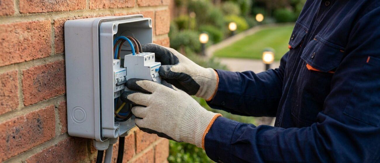 Hoe verloopt de aanleg van aardlekbeveiliging bij tuinverlichting?