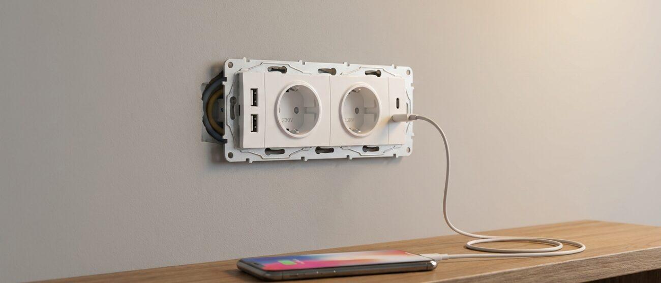 Hoe werkt de aansluiting van een USB-stopcontact in je woning?