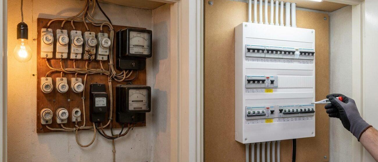 Voordelen van een meterkast moderniseren bij oudere woningen.