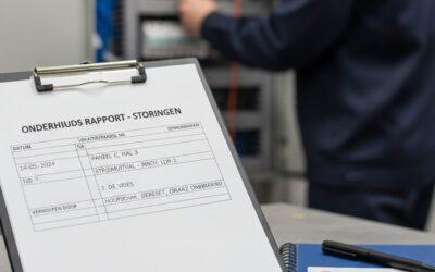 Hoe laat je een elektricien storingen vastleggen in onderhoudsrapporten?